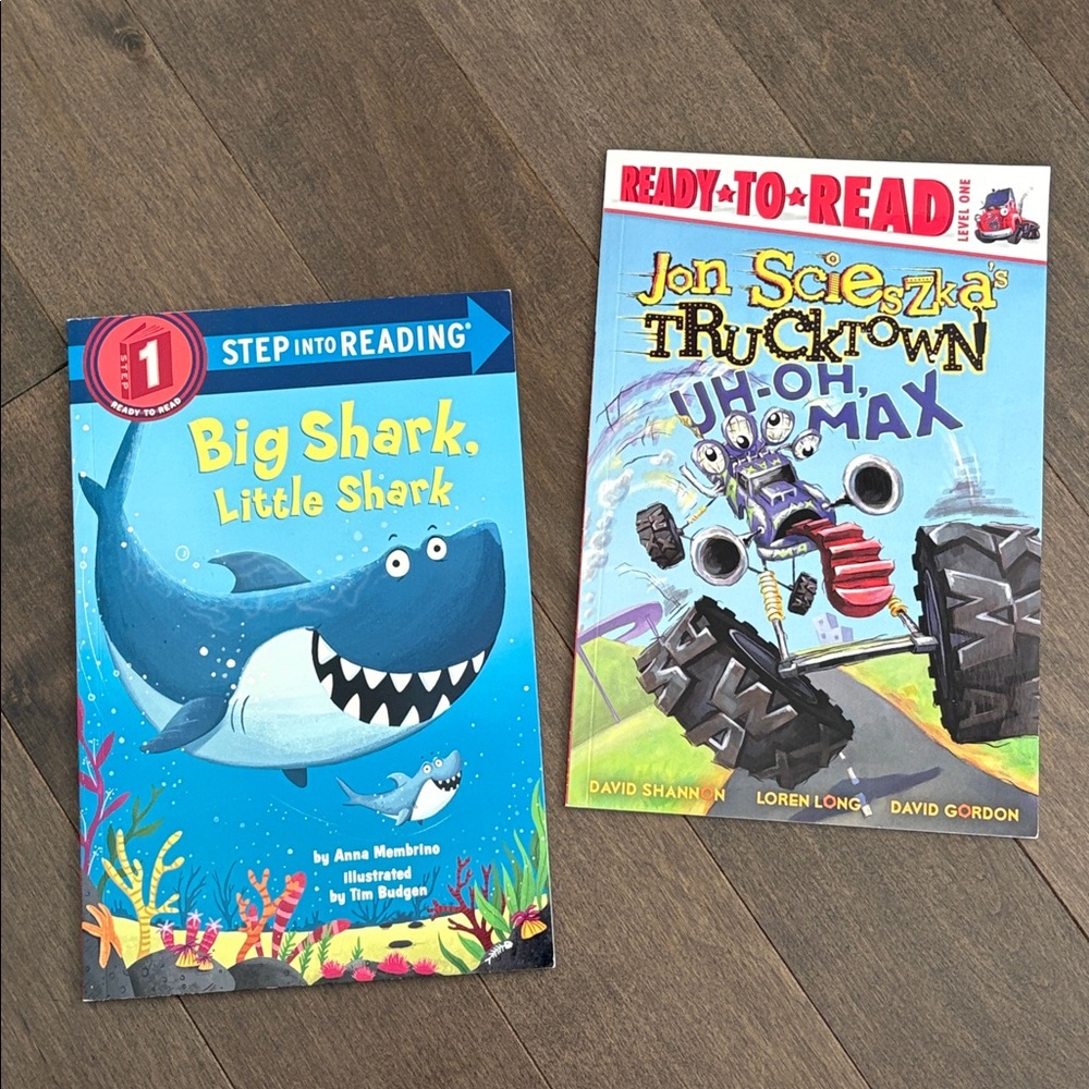 Kids Ready-to-Read Level 1 Book Set, Big Shark Little Shark, Uh-Oh Max, Learning